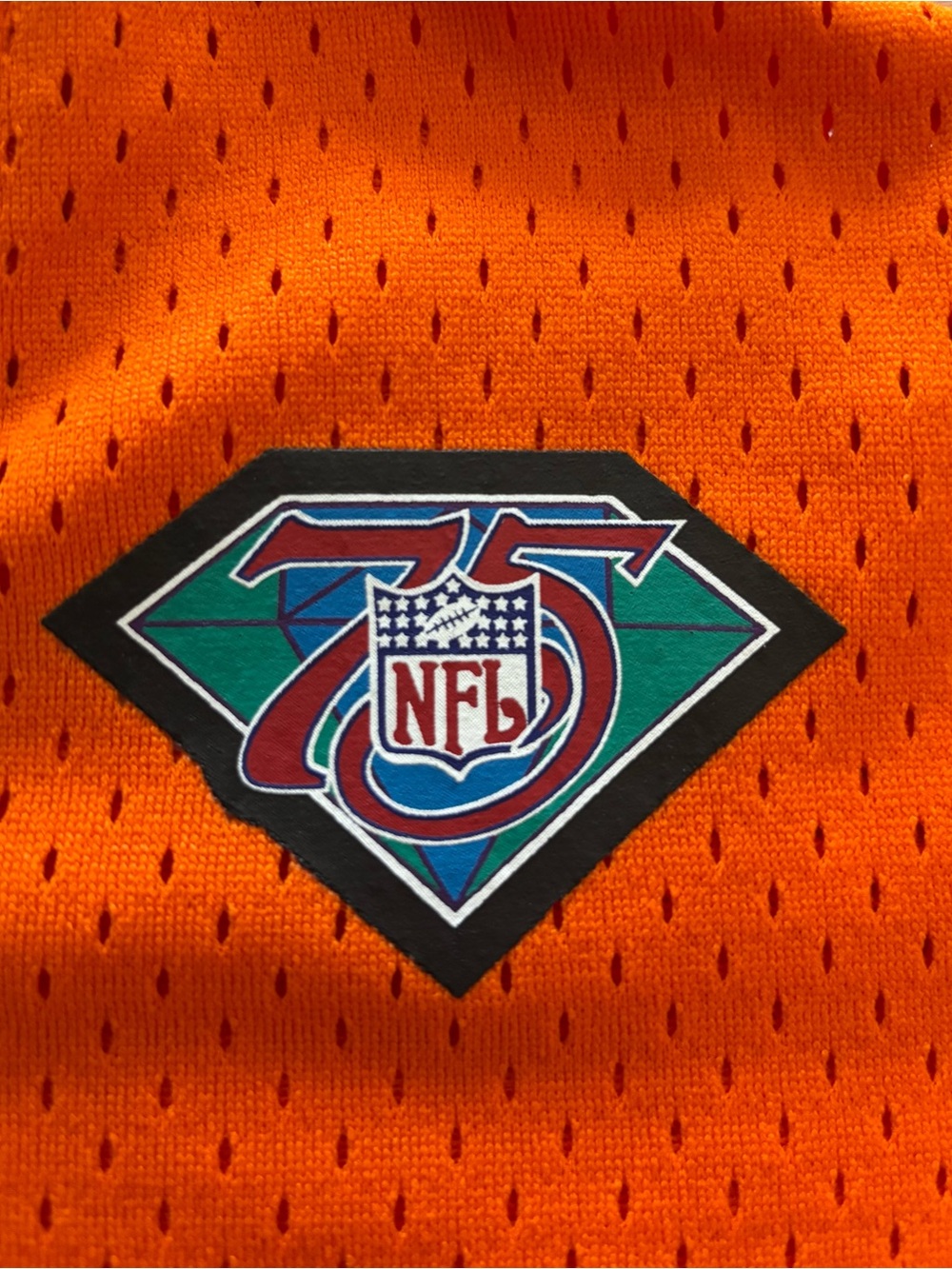 Mitchell & Ness Orange Dolphins Mesh Jersey Tag Detail - Picture 3 of 4